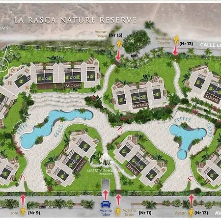 Дом отдыха Jardines - Tisaya 1-3 Nature Reserve & Pool View Арона